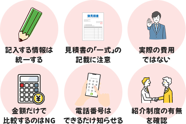 注文住宅の一括見積もりサイトを利用するときの注意点