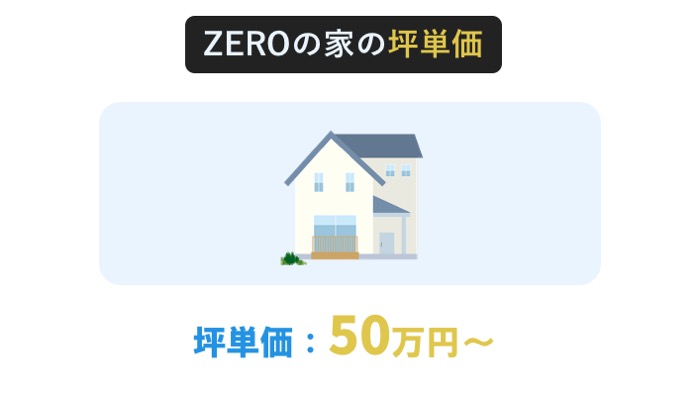 ZEROの家の坪単価は50万円～