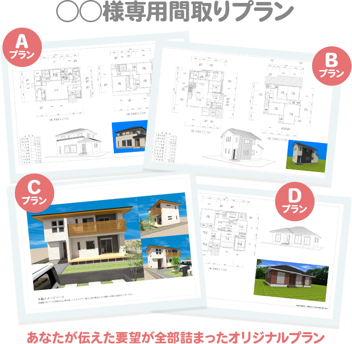 あなたオリジナルの間取りプランを作れる