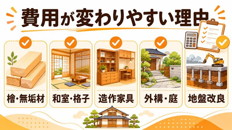 菊池建設で費用が高くなりやすいポイント