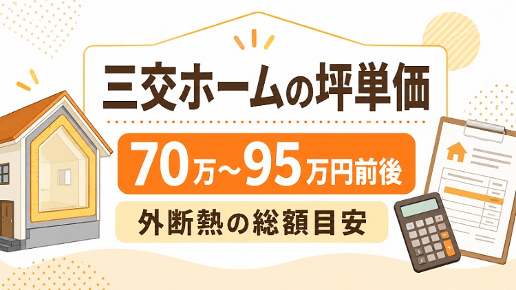 三交ホームの坪単価はいくら？30坪・35坪・40坪の総額目安と外断熱の特徴を解説