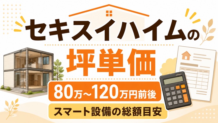 セキスイハイムの坪単価はいくら？30坪・35坪・40坪の総額目安とユニット工法の特徴を解説
