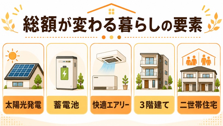 30坪・35坪・40坪で間取りはどう変わる？