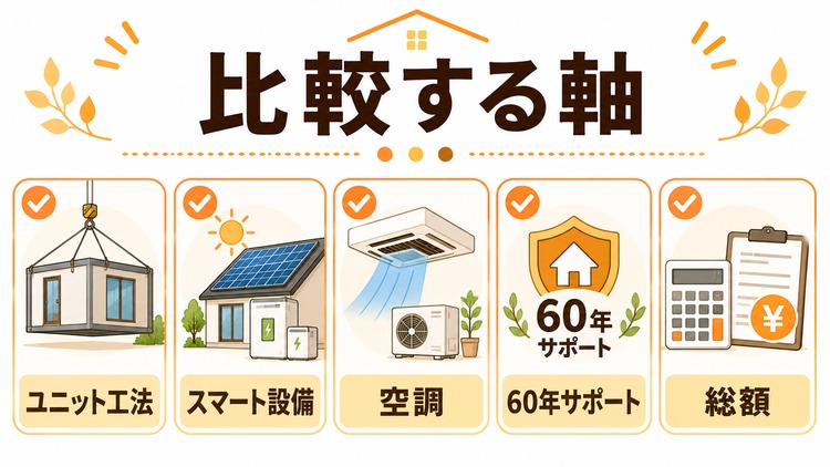セキスイハイムを他社と比較するときのポイント