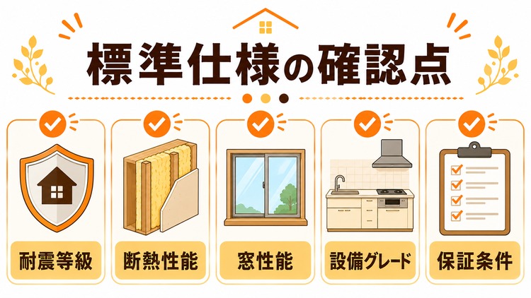 泉北ホームの性能・標準仕様で確認したいこと