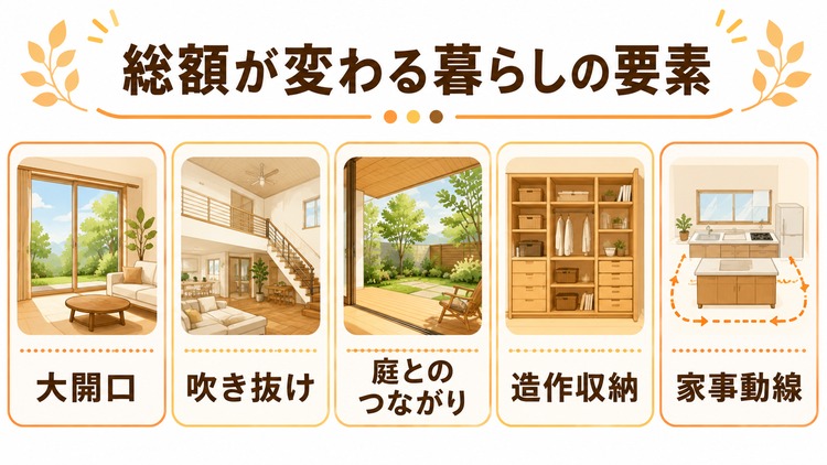 30坪・35坪・40坪で間取りはどう変わる？