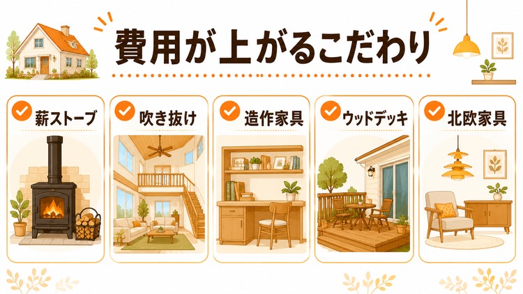 スウェーデンハウスで費用が高くなりやすいポイント