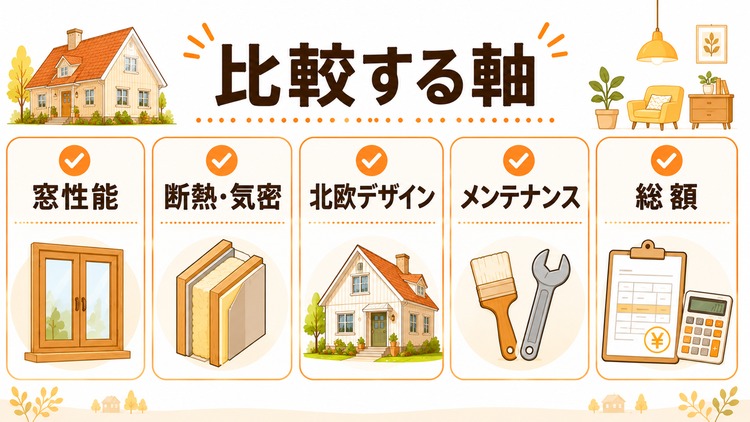 スウェーデンハウスを他社と比較するときのポイント